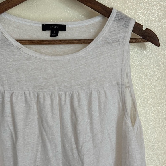 J.Crew White Sleeveless Peplum Tank Top | Women’s Small - Picture 3 of 7